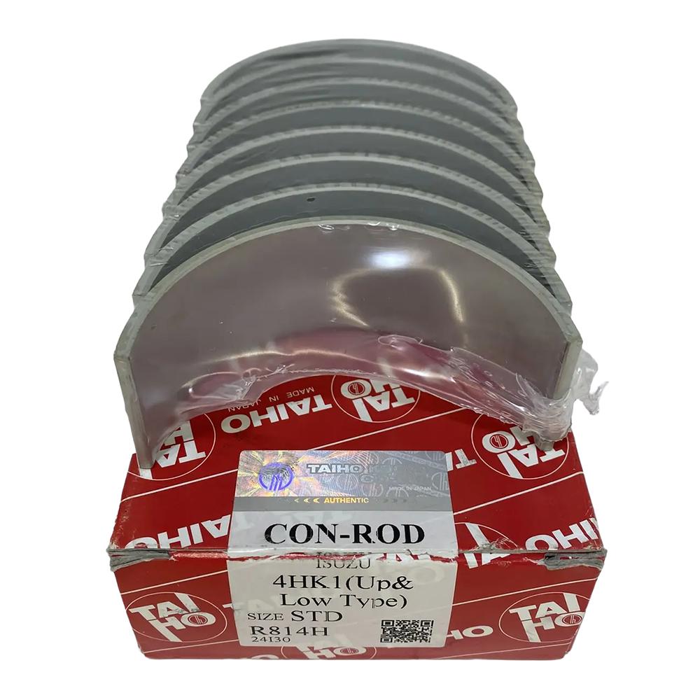 Комплект вкладышей на 4 шатуна (STD / зеленые / замок встречный) Isuzu NQR75/90 NPR75 FSR90 FVR34 4HK1/6HK1 Евро-3/4/5 | Taiho